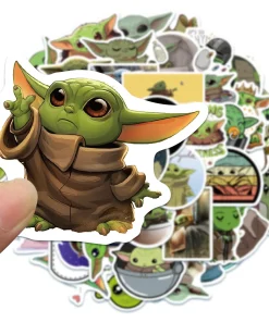 50pcs Cute Yoda Baby Stickers