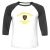 Unisex 3/4 Baseball Tee