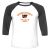 Unisex 3/4 Baseball Tee