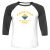 Unisex 3/4 Baseball Tee