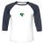 Unisex 3/4 Baseball Tee