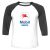 Unisex 3/4 Baseball Tee