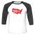 Unisex 3/4 Baseball Tee