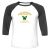 Unisex 3/4 Baseball Tee