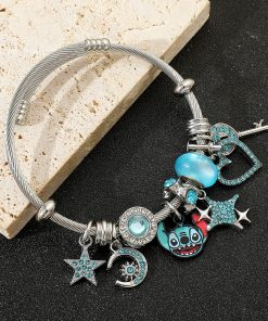 Love Key Star Pendant DIY Beaded Versatile Bracelet Jewelry