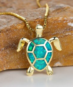 Green Fire Opal Stone Necklace