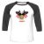 Unisex 3/4 Baseball Tee