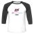 Unisex 3/4 Baseball Tee