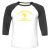 Unisex 3/4 Baseball Tee