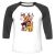 Unisex 3/4 Baseball Tee