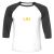 Unisex 3/4 Baseball Tee