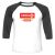 Unisex 3/4 Baseball Tee