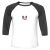 Unisex 3/4 Baseball Tee