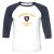 Unisex 3/4 Baseball Tee