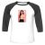 Unisex 3/4 Baseball Tee