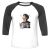 Unisex 3/4 Baseball Tee