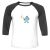 Unisex 3/4 Baseball Tee
