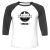 Unisex 3/4 Baseball Tee