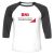 Unisex 3/4 Baseball Tee