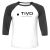 Unisex 3/4 Baseball Tee