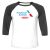 Unisex 3/4 Baseball Tee
