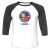Unisex 3/4 Baseball Tee