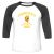 Unisex 3/4 Baseball Tee