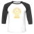 Unisex 3/4 Baseball Tee