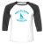 Unisex 3/4 Baseball Tee