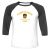 Unisex 3/4 Baseball Tee