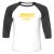 Unisex 3/4 Baseball Tee
