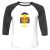 Unisex 3/4 Baseball Tee