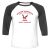 Unisex 3/4 Baseball Tee