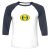 Unisex 3/4 Baseball Tee