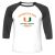 Unisex 3/4 Baseball Tee