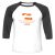Unisex 3/4 Baseball Tee