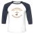 Unisex 3/4 Baseball Tee