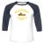 Unisex 3/4 Baseball Tee