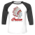 Unisex 3/4 Baseball Tee