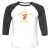 Unisex 3/4 Baseball Tee