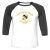 Unisex 3/4 Baseball Tee
