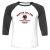 Unisex 3/4 Baseball Tee