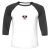Unisex 3/4 Baseball Tee