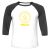 Unisex 3/4 Baseball Tee