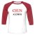 Unisex 3/4 Baseball Tee