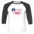 Unisex 3/4 Baseball Tee