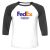 Unisex 3/4 Baseball Tee