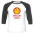Unisex 3/4 Baseball Tee