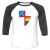 Unisex 3/4 Baseball Tee