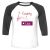 Unisex 3/4 Baseball Tee